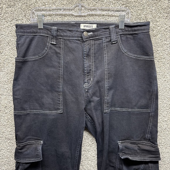 Hot Topic Aphrodite Jeans 90s Y2K Skater Grunge Cargo Wide Leg Pants Mens 38x32 - Picture 3 of 10